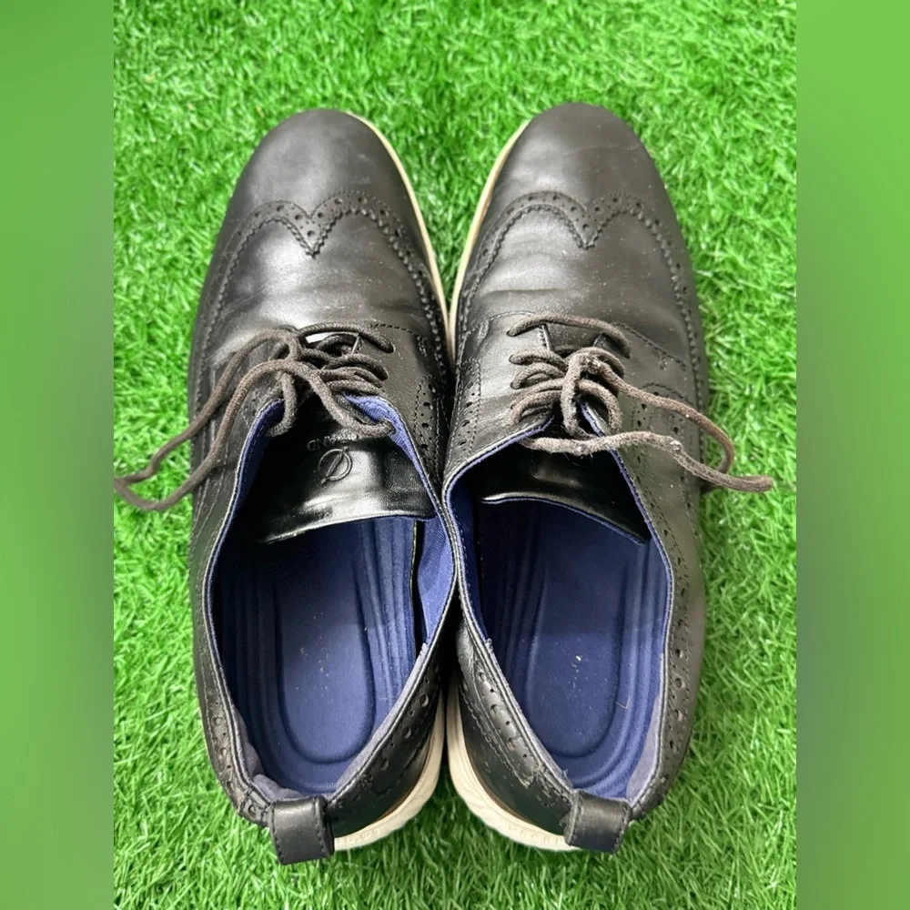 Cole‎ Haan Black Leather Men's Brogues Size 9.5